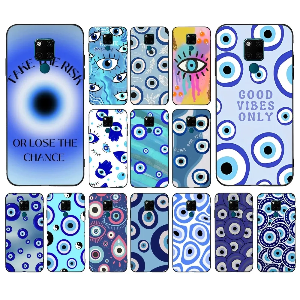 Blue Lucky Eyes Phone Case For Huawei Mate 10 20 30 40 50 lite pro Nova 3 3i 5 6 SE 7 pro 7SE