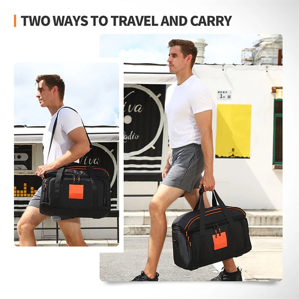 Waterproof Speaker Bag Large Capacity Foldable Protection Speaker Storage Bag for JBL Partybox ON-THE-GO Carrying Case Handbag