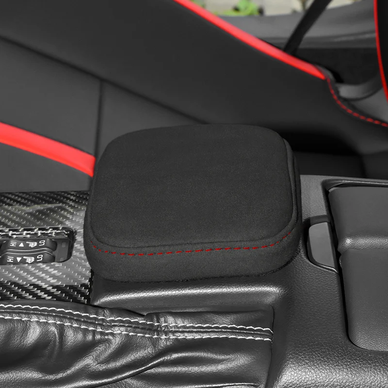 Car Armrest Mats Memory Foam Hand Rest Cushion Elbow Support Pad Central Console Auto Accessories For Toyota GR86 Subaru BRZ