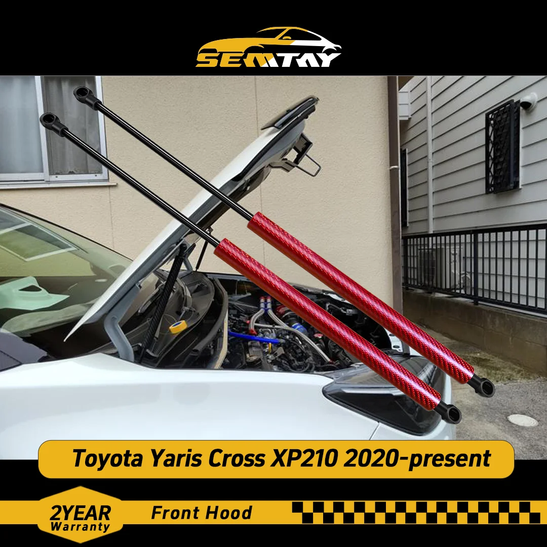 

Стойки капота SEMTAY для Yaris Cross XP210 2020-настоящее время поддержки подъема капота, амортизаторы, амортизаторы, совместимые с Toyota Yaris Cross