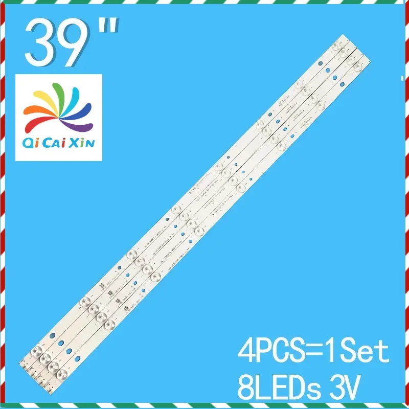 4PCS 8LEDs 3V 745mm For 39