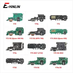 Charging Port Connector Board Parts Flex Cable With Microphone Mic For Vivo Y76s Y75s Y73s Y70s Y76 Y75 4G Y73 Y72 Y71 Y70 5G