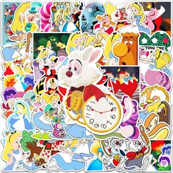 10/30/50pcs Disney Cartoon Movie Alice in Wonderland Graffiti Stickers Guitar Fridge Laptop Phone DIY Kid Toy Waterproof Sticker