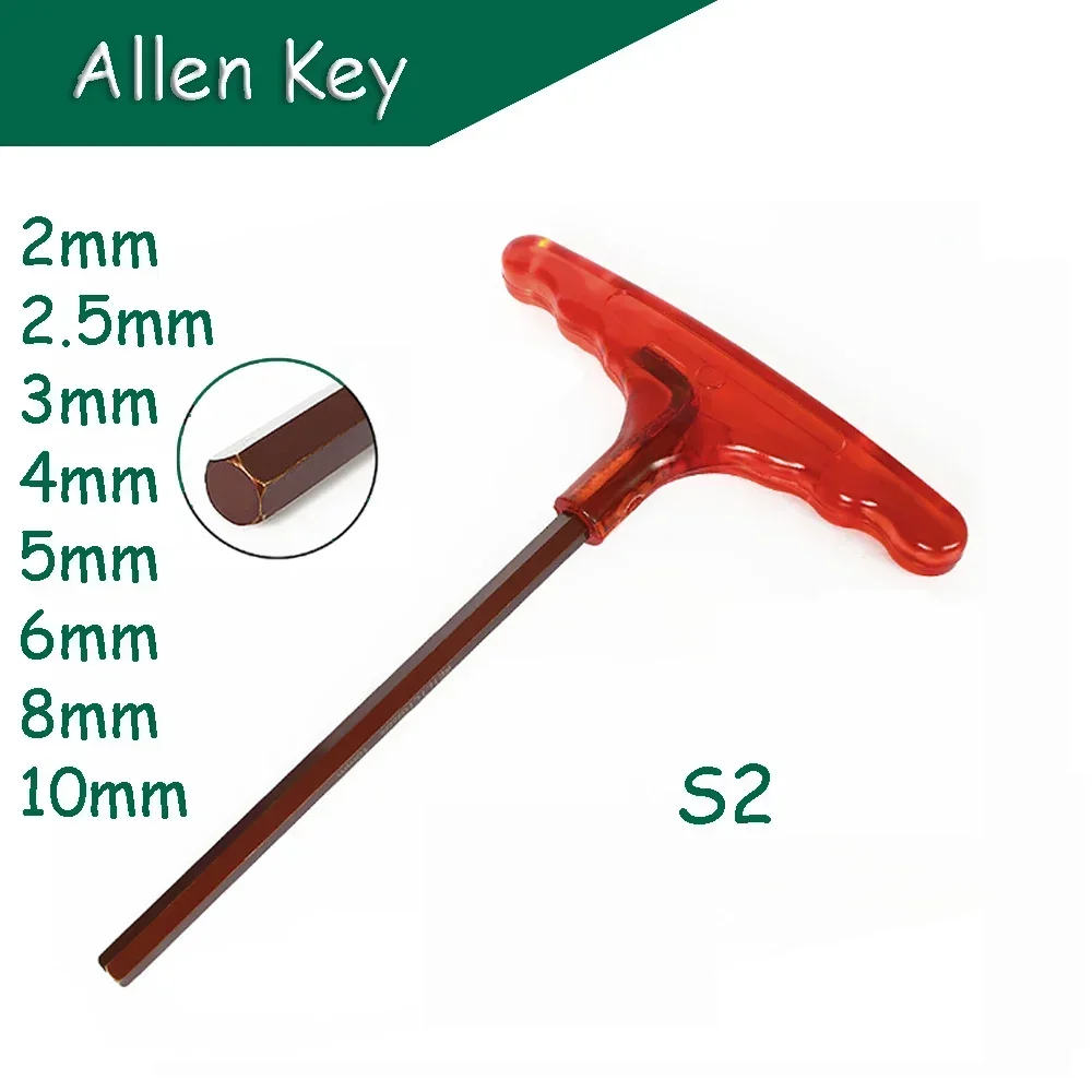 

Allen Key T-Type Hex Wrench Industrial Grade Extended Screwdriver External Hexagonal 6-Pronged True S2 Steel Quality 2mm ~10mm