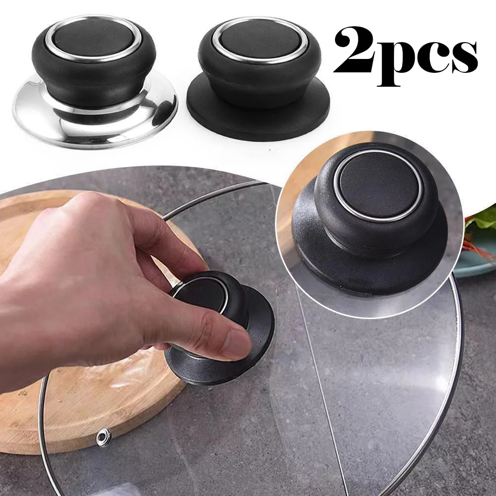 2 Pcs Pot Pan Lid Cover Handle Oven Knob Replacement Knobs Cookware Pan Part Universal Pot Lid Handle Top Cap Kitchen Tools