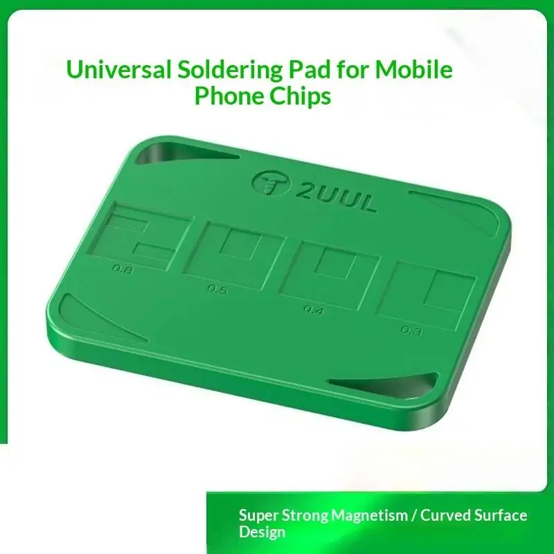 2UUL MagGrid Magnetic BGA Reballing Stencil High Temp Silicone Mat for Phone CPU IC Micro Precision Repair Jobs