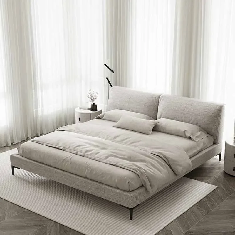 

High End Double Bed European Style Storage Sleeping Bedroom Double Bed Queen Luxury Design Cama Matrimonial Nordic Furniture