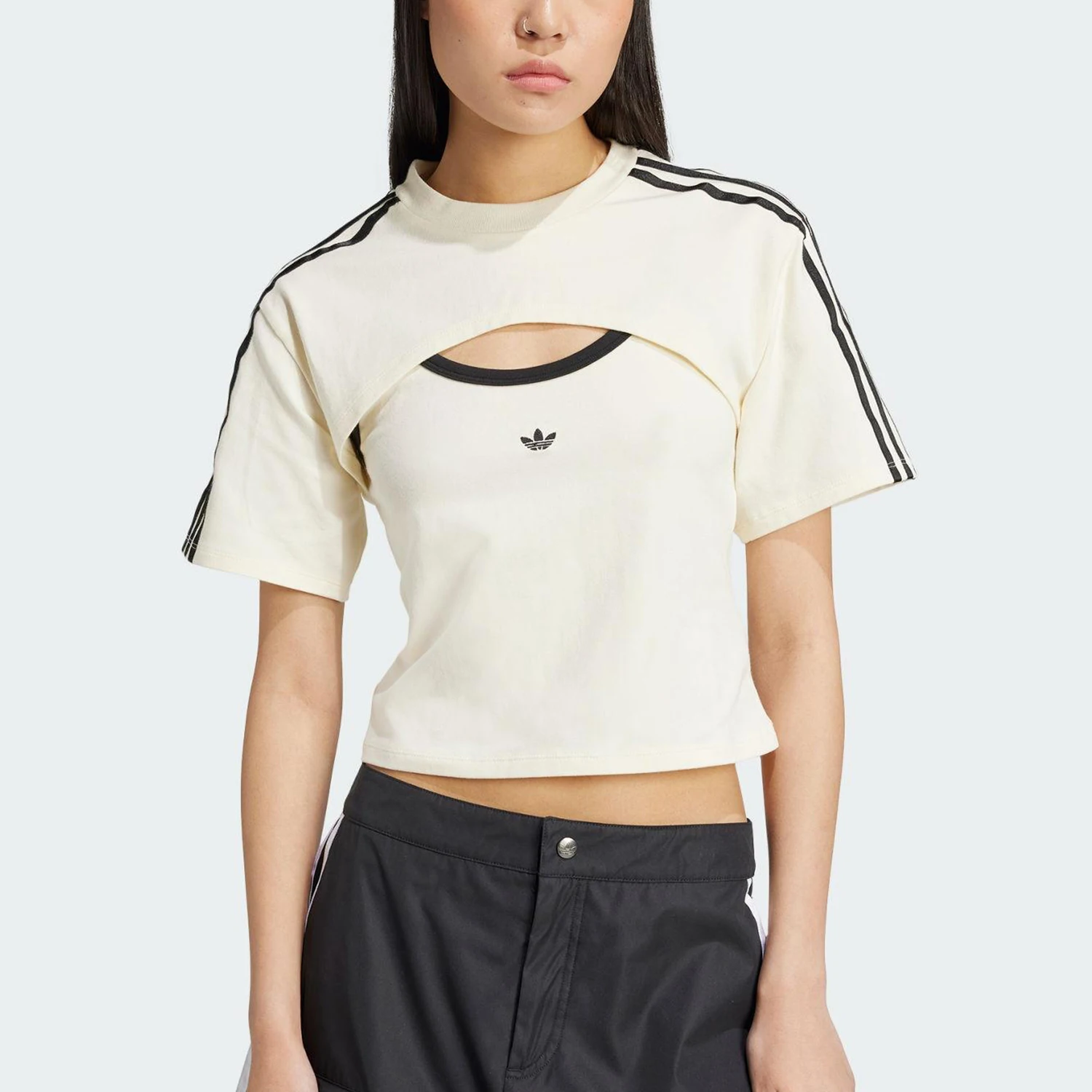 

Adidas Originals Women's Short Fashion Slim Fit Breathable T-shirt JJ3090