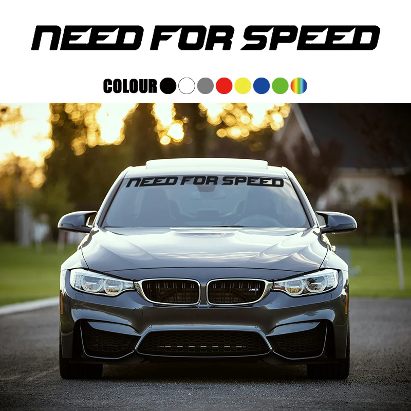 NEED FOR SPEED Car Vinyl Sticker Windscreen Sports Style Decorative Sticker Decal Auto Waterproof Accessory