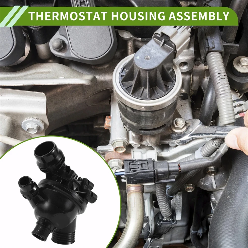 Sale Newest Coolant Thermostat Housing For BMW E60 E61 E81 E82 E87 E88 E90 E91 OEM Part Number 11538671515 Accessories