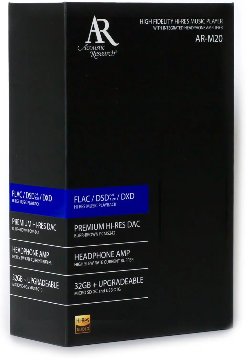 مشغل موسيقى محمول عالي الدقة Ar-m20 للبحث الصوتي 32 جيجابايت مشغل صوت رقمي MP3 عالي الوضوح نموذج رسمي AMP/DAC/DAP