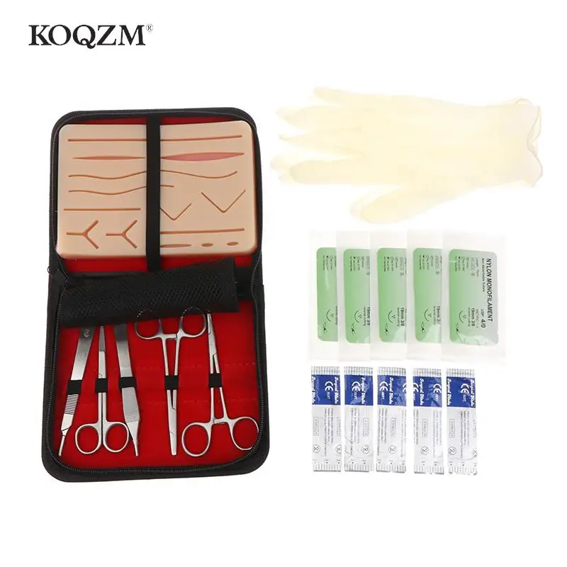 Teaching Equipment 1/2/4pcs/set Surgical Suture Training Kit Skin Operate Suture Practice Model Training Pad Scissors Tool Kit