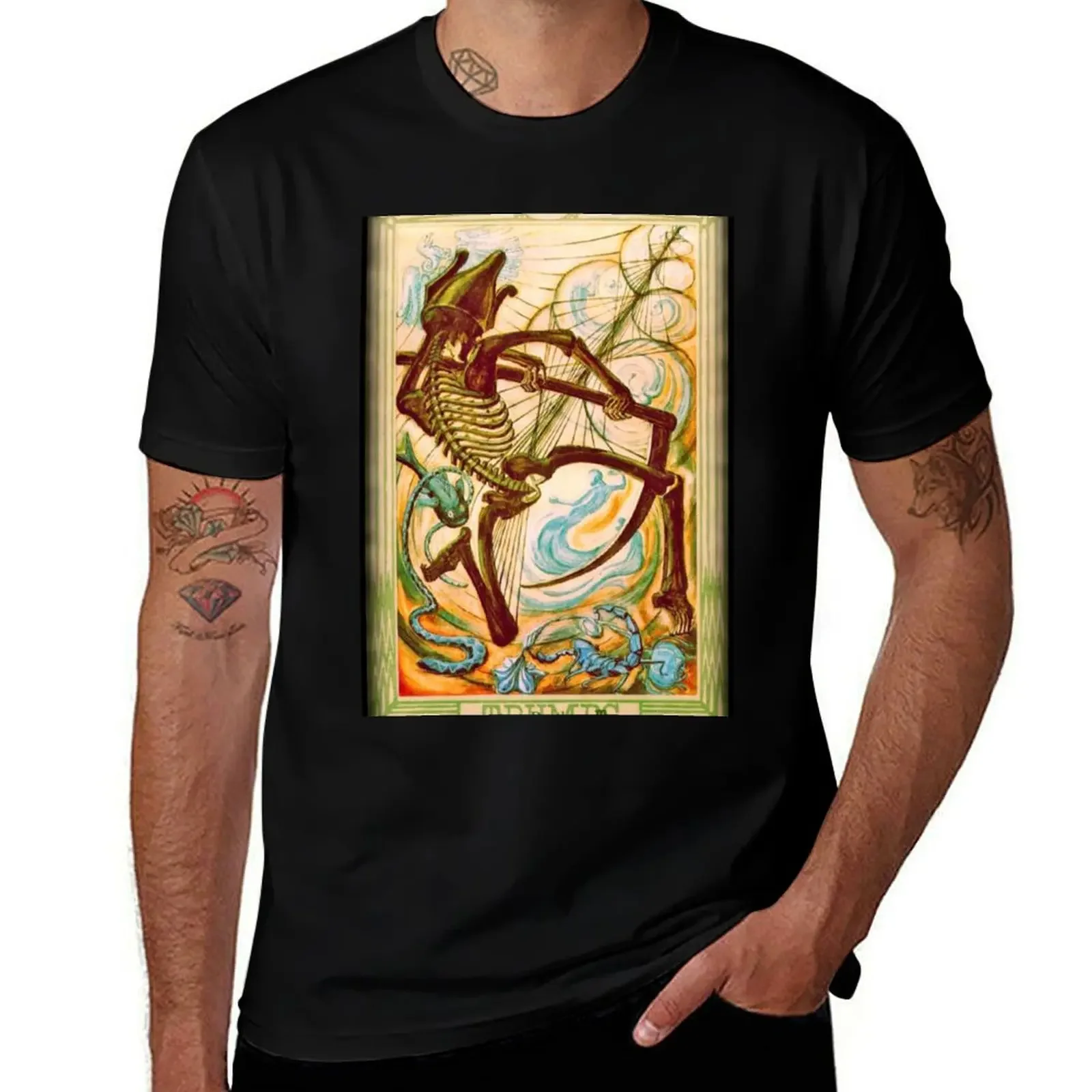 Thoth Tarot - XIII - Death. T-Shirt summer tops graphic tee shirt funny costumes customs design your own mens fashion