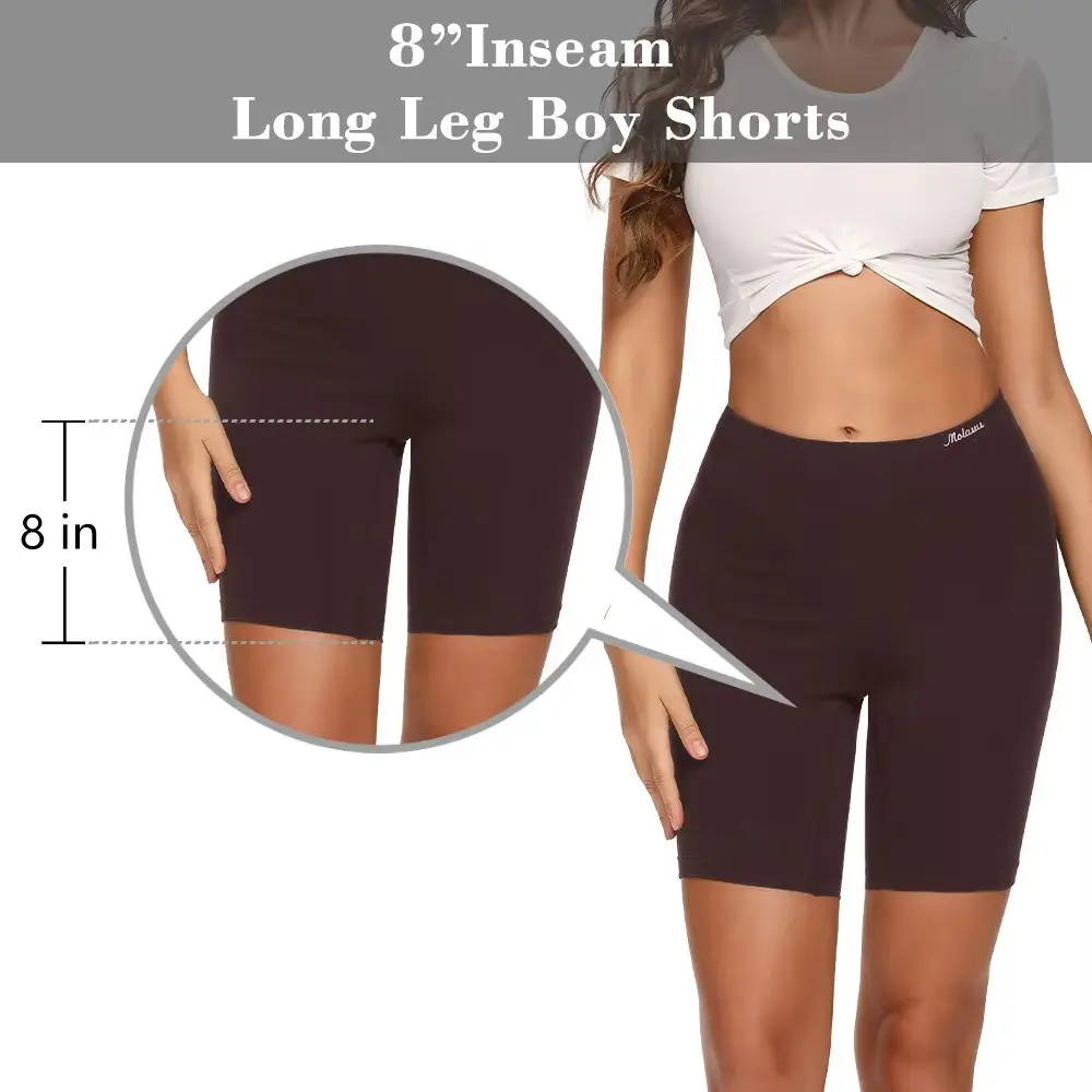 Women's Cotton High-Waisted Anti-Chafing Biker Shorts Briefs Underwear Regular plus Size for Work Sports Daily Wear S to 5XL