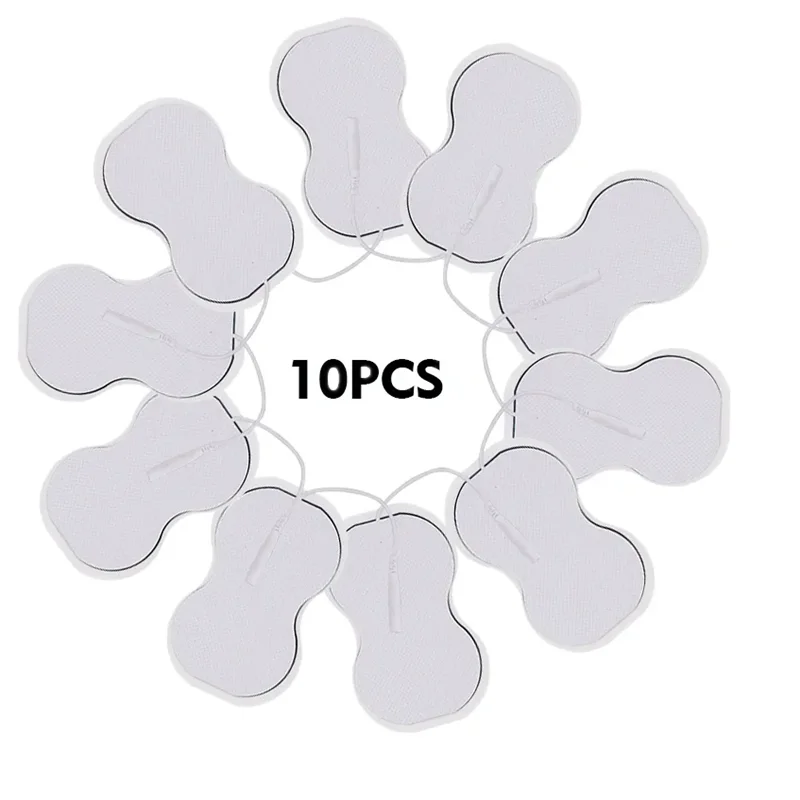 

10pcs Extra Non-woven 2.0mm Pin Reusable Gel Skin Adhesive Electrode Pads for TENS EMS Electric Pulse Therapy Body Massager