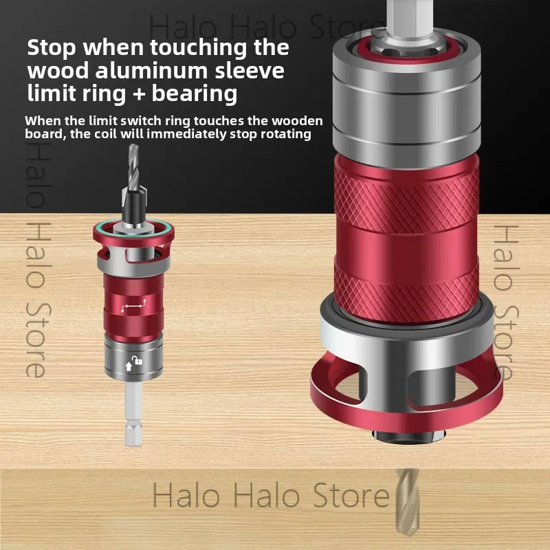 Picture 3: Upgrade semi-automatic adjustment depth limit countersunk hole drill without hurting the panel Easy disassembly