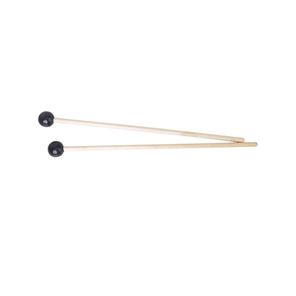 

Wooden Glockenspiel Mallets 41.5Cm Handle Wood Color Black Rubber Head Durable For Performance Instrument Accessory