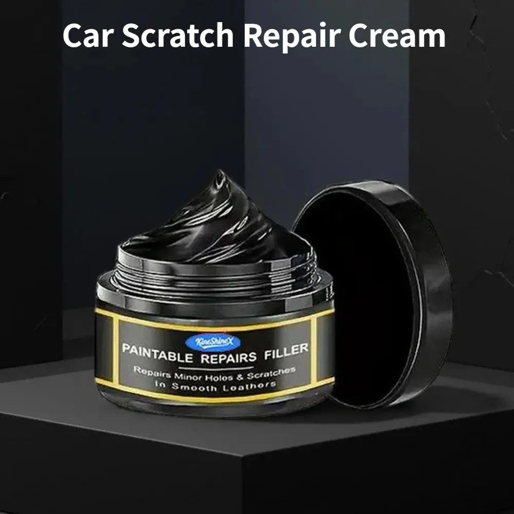 Professional Car Interior Plastic Restorer - Scratch Remover Wax Leather Repair Cream for Dashboard Steering Wheel - Shine Polis