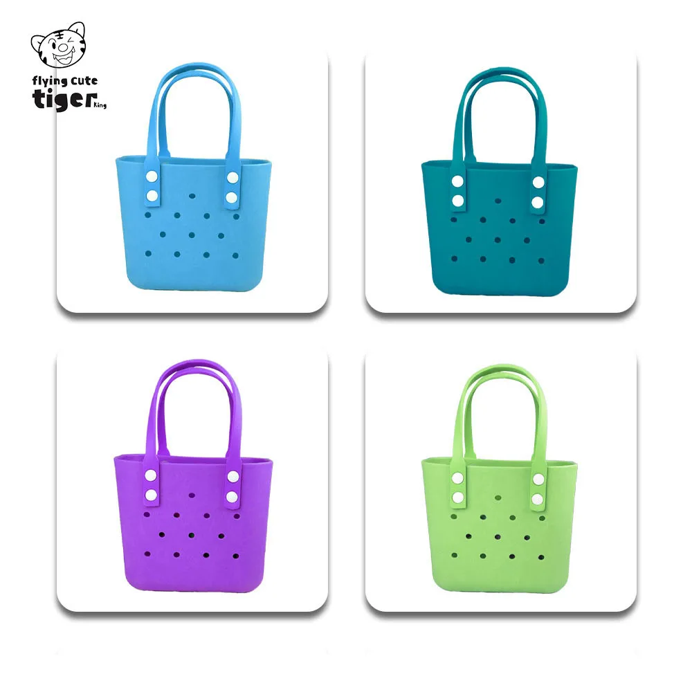 Bento-Tasche im koreanischen Stil, neues Modell, Eva Beach DIY, perforiert, modische Outdoor-Handtasche, tragbar, wasserdicht, schlicht – Detail 14