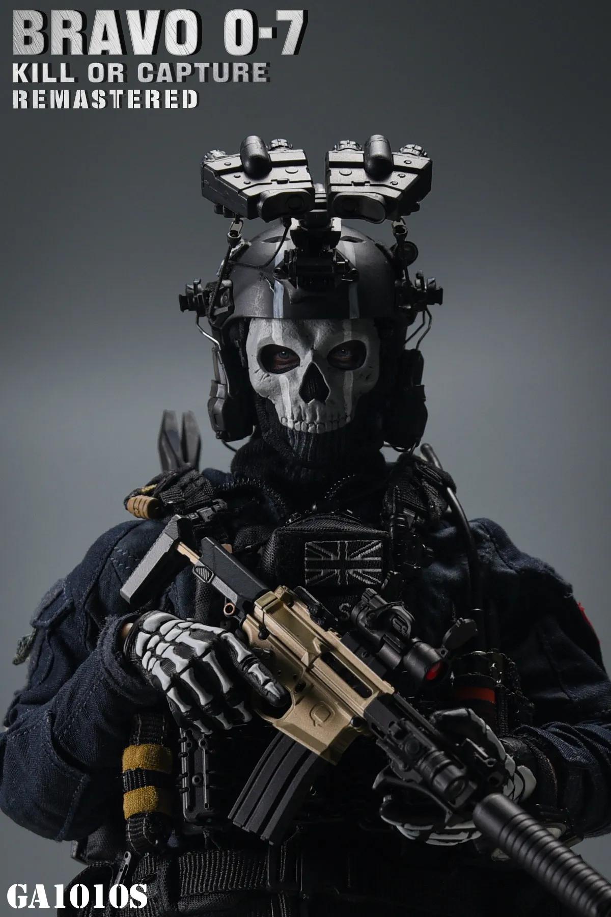 نموذج مجموعة جندي سهل وبسيط GA1010S بمقياس 1/6 لشبح المعركة الليلية مقاس 12 بوصة من برافو 0-7