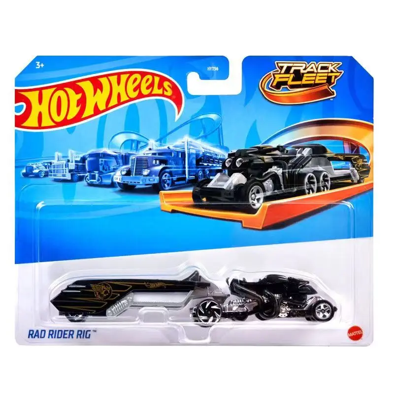 Hot Wheels-Dispositifs de piste de voiture pour garçons, TransDiecast 1/64, Optimus Prime, Volvo Drift, Camper, Hauler, Cadeau d\'anniversaire,