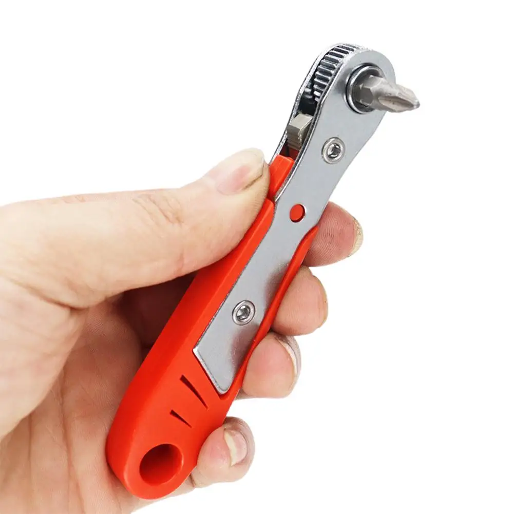 Mini 36 Tooth Ratchet Screwdriver Narrow Small Space Maintenance Operation Batch Head Socket L-shaped Turning Wrench