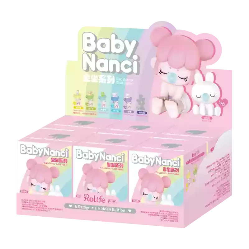 

ROLIFE BabyNanci Sitting Series Collectible Figure - Trendy Blind Box Toy Cute Gift for Girls Authentic Birthday Collectibles