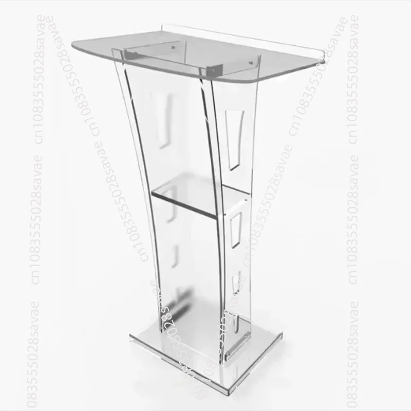 

Acrylic welcome desk, transparent podium, party hotel wedding master desk