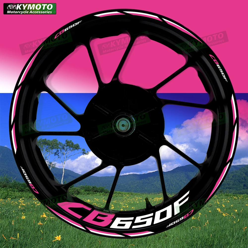 

For Honda CB650F CB 650F reflective motorcycle wheel 17 inch sticker racing fairing wheel decal rim stripe tape decoration
