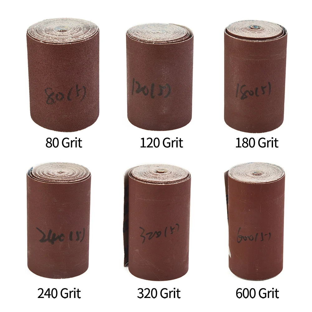 5M Sandpaper Emery Cloth Roll 80/120/180/240/320/600Grits Grinding Sanding Paper Abrasives Tools For Wood Sanding Metal
