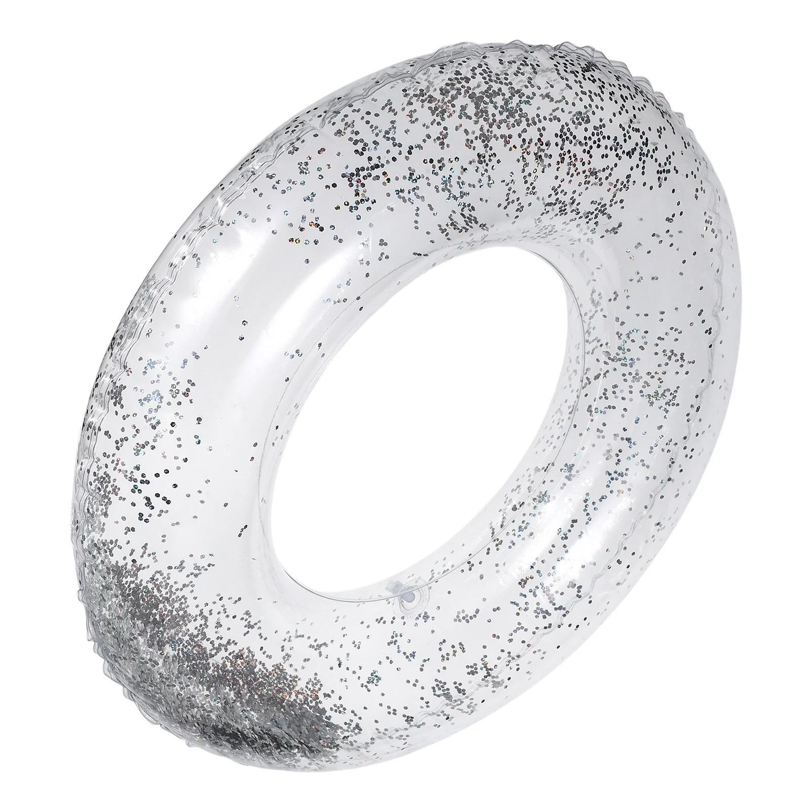 

Colorful Transparent Floating Sequins Swimming Ring Safe Inflatable PVC Pool Accessory Water Party 60cm Pool Accessory