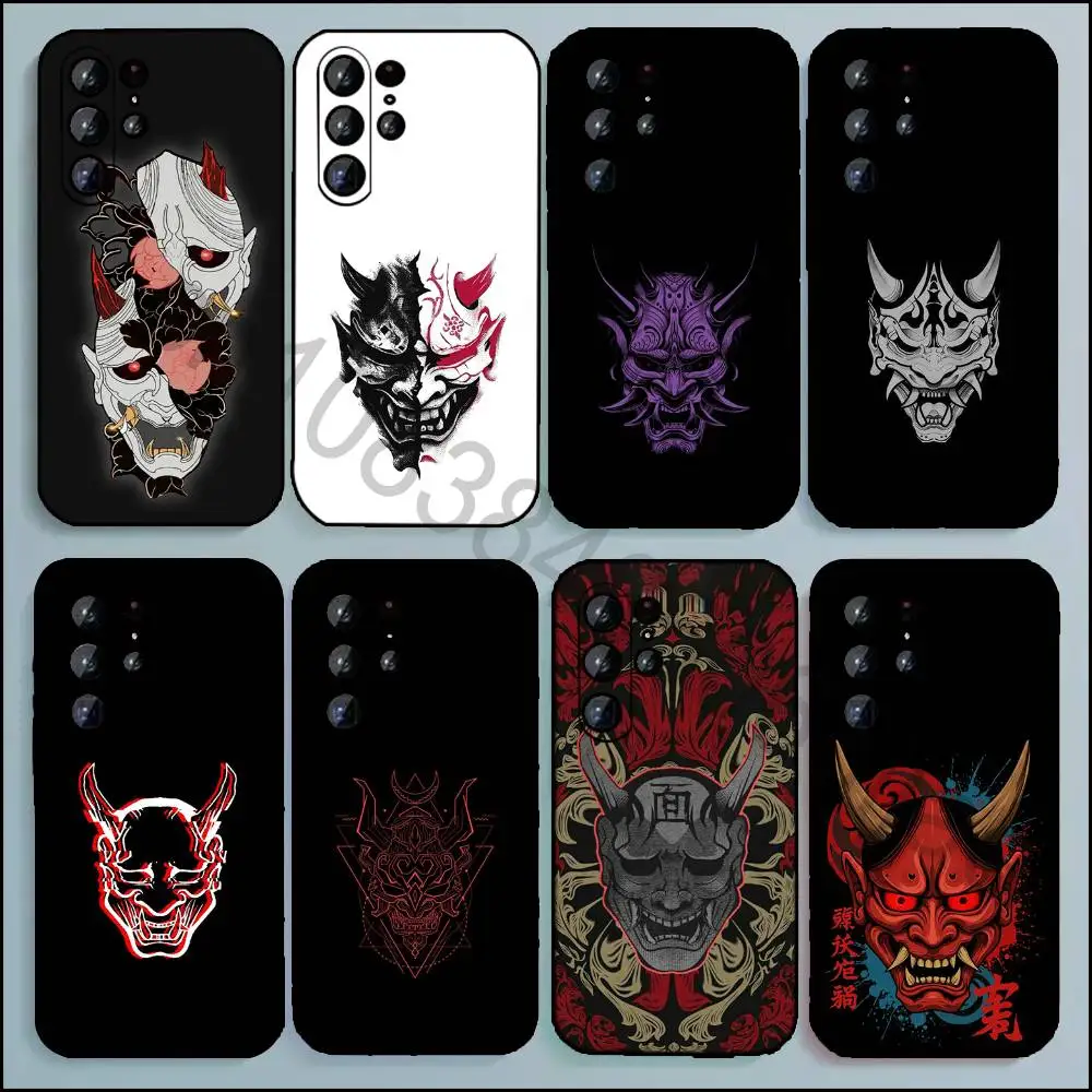 Prajna Mask Phone Case For Samsung Galaxy A13,21s,22,31,32,52,53,71,80,A91 Soft Black Cover