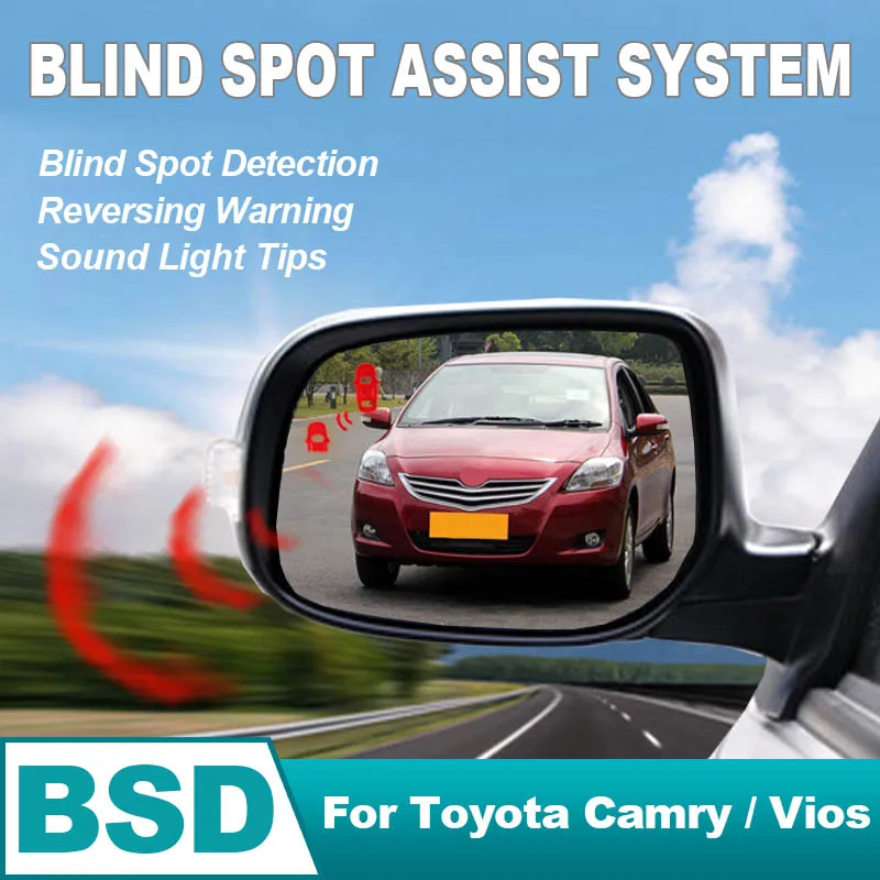 Car Mirror BSD BSM BSA Blind Spot Detection System Lane Change Assist Sensor For Toyota Camry 2009 to 2011 Vios 2010 to 2013