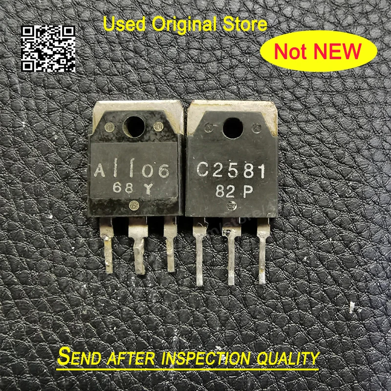 10pcs A1106 C2581 2SA1106 2SC2581 TO-247 (5pair/lot) In Stock