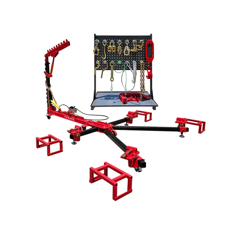 

Simple frame girder calibrator, movable European automotive sheet metal shaping and repair platform