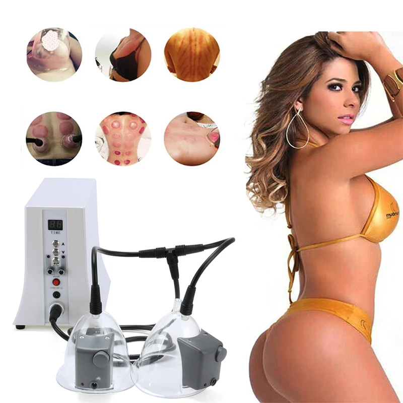 Vacuum Suction Butt Lifting ButtocksBreast Enlargement Pressotherapy Cavitation Suction Cups Pump Therapy Machine