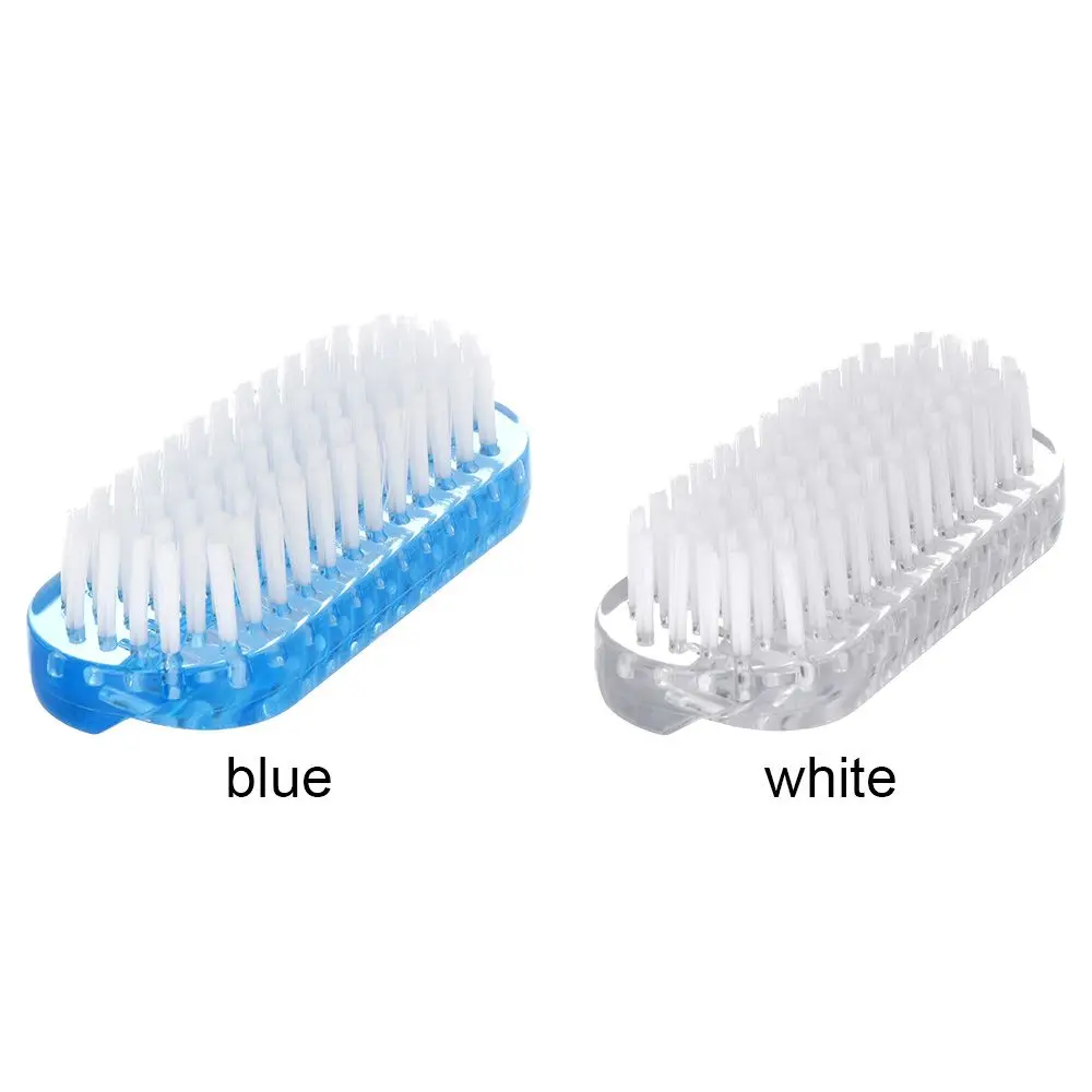 Portable Double Sided Durable Remove Dirt Nail Brush Nail Cleaning Scrubbing Brushes Dust Cleaning Manicure Tools