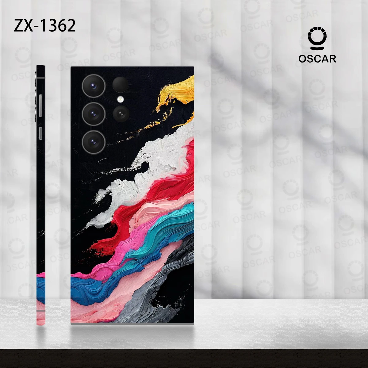 Colorful Decal Skin for Samsung Galaxy S24 S23 S26 Ultra Plus S25Note20 Back Screen Protector Cover Wrap Stones Sticker