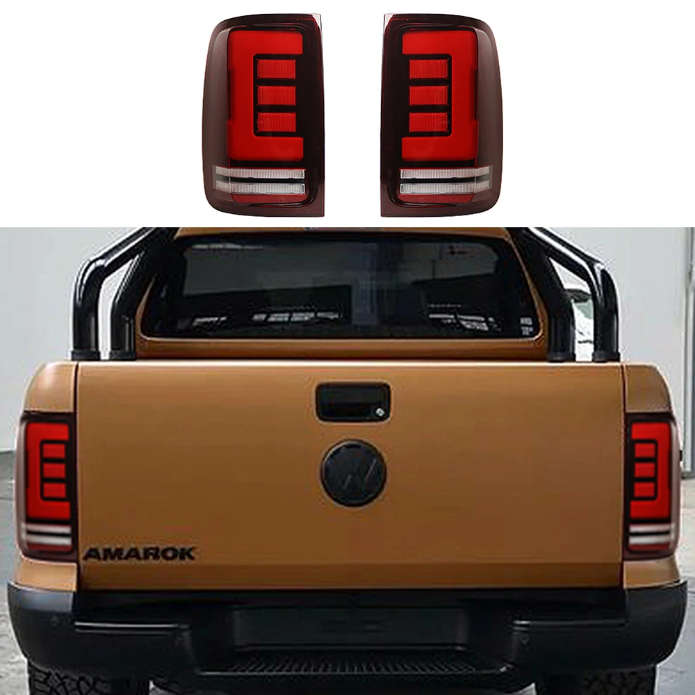 

Дымчатый задний фонарь для Volkswagen Amarok V6 2010-2020 2021 2022 2023, задние фонари, задний фонарь в сборе, стоп-сигналы, аксессуары
