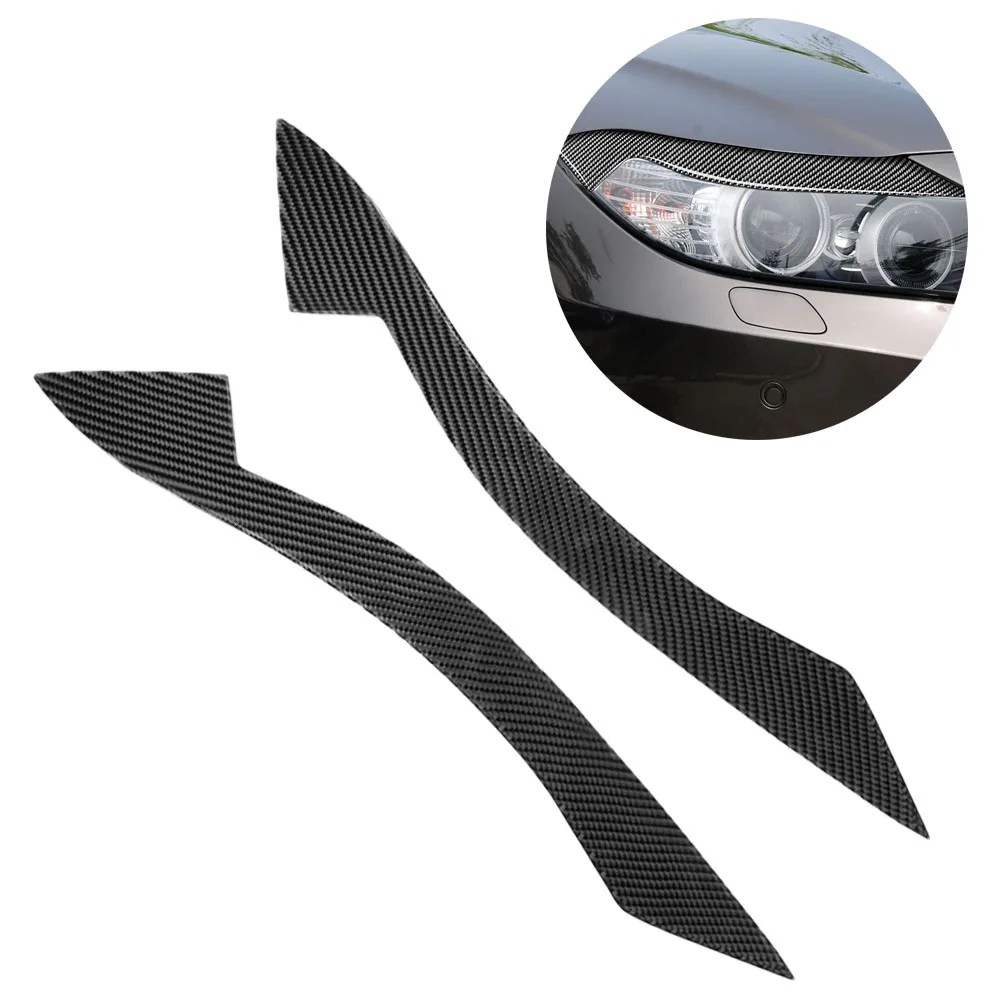 

Front Headlight Eyelid Eyebrow Cover Trim ABS Carbon Fiber Gloss Black For BMW Z4 E89 2009 2010 2011 2012 2013 2014 2015