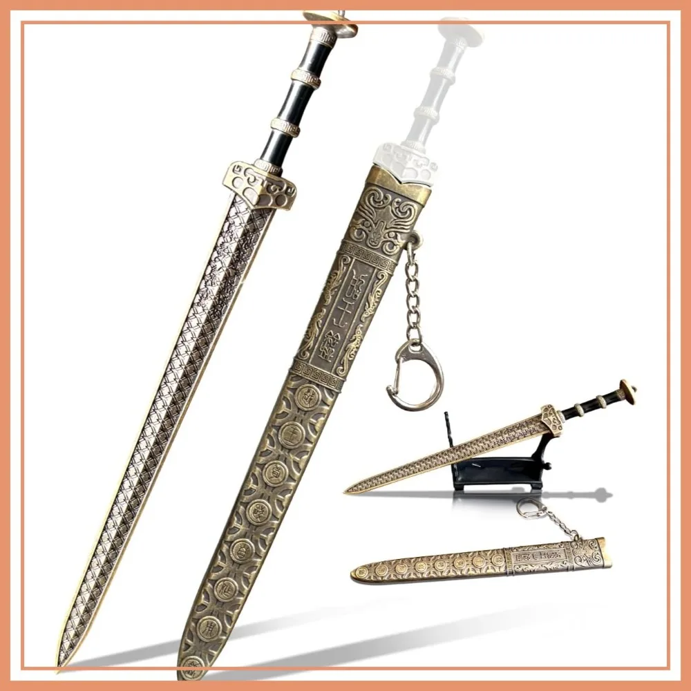 Ancient Sword Letter Opener with Sheath and Display Stand, Decorative Mail Tool