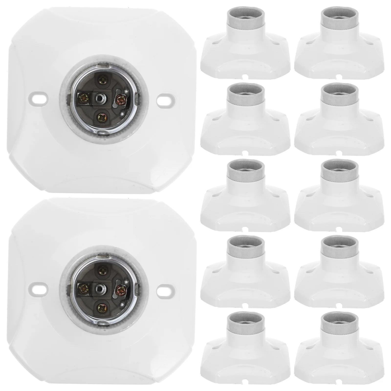 

20Pcs E27 Screw Design LED Spiral Lamp Holder 250V High Power for Ceiling Pendant Light Bulb Sockets Ceiling Lighting Holder