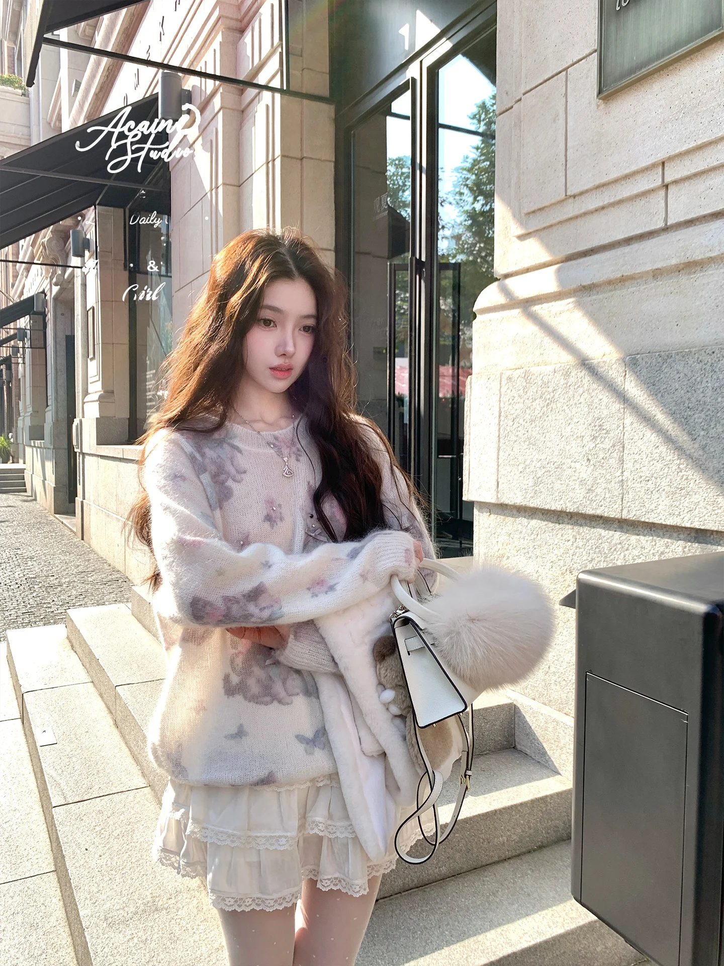 

Acaine Long Sve round Ne Loose Knitwear Women Winter Inner Wear Layering Comfortable Soft Camere Ele Sle