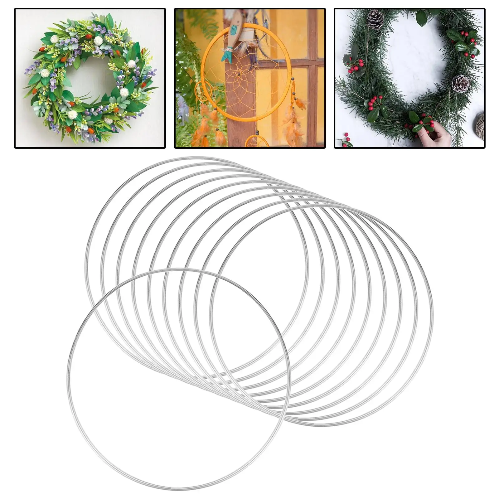 12 inch  Floral Hoop Hoop Rings for DIY Macrame Wall Hanging Crafts