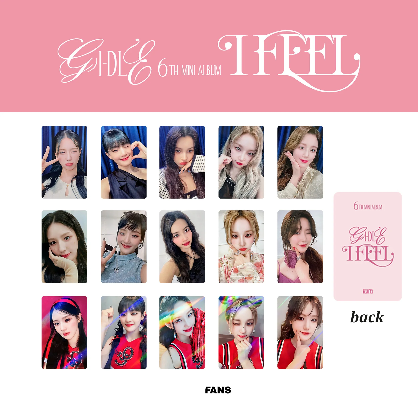 KPOP (G)I-DLE I AM Free-TY Concert PhotoCards 5pcs World Tour 2.0 Special LOMO Cards YuQi ShuHua MiYeon SoYeon gidle Fans Gift