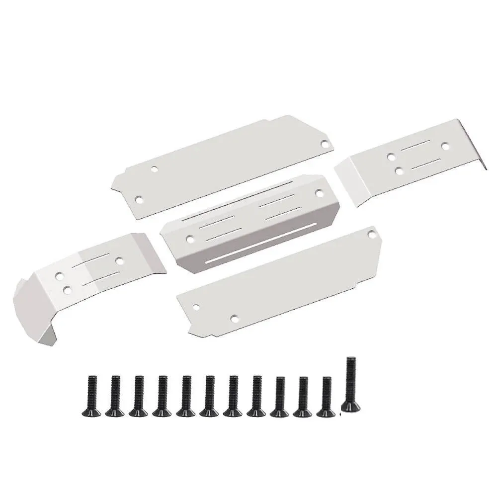 1 Set Stainless Steel Skid Plate Guard Chassis Armor Suitable for Traxxas Mini Maxx RC Upgrades Parts