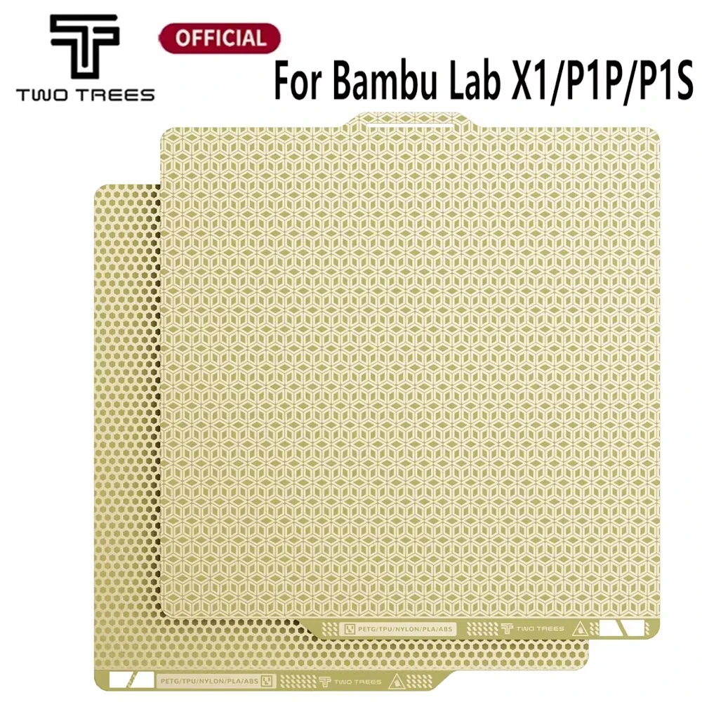 

Обновление PEI Honeycomb Строительная пластина 257x257 мм для Bambu Lab P1P/P1S/X1/X1C/X1E/A1 двухсторонняя пружинная сталь PEI для 3D-принтера