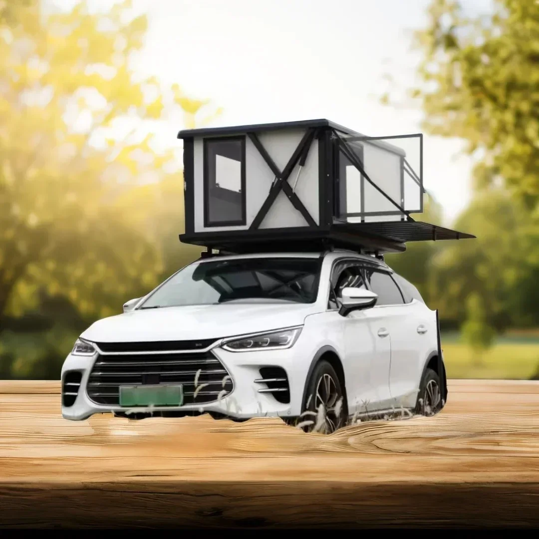

Auto Hard Shell Rooftop Tent 2-3 People for Jeep SUV Van Pickup Truck Car Camping Outdoor Aluminum Overland Roof Rack Top Tents