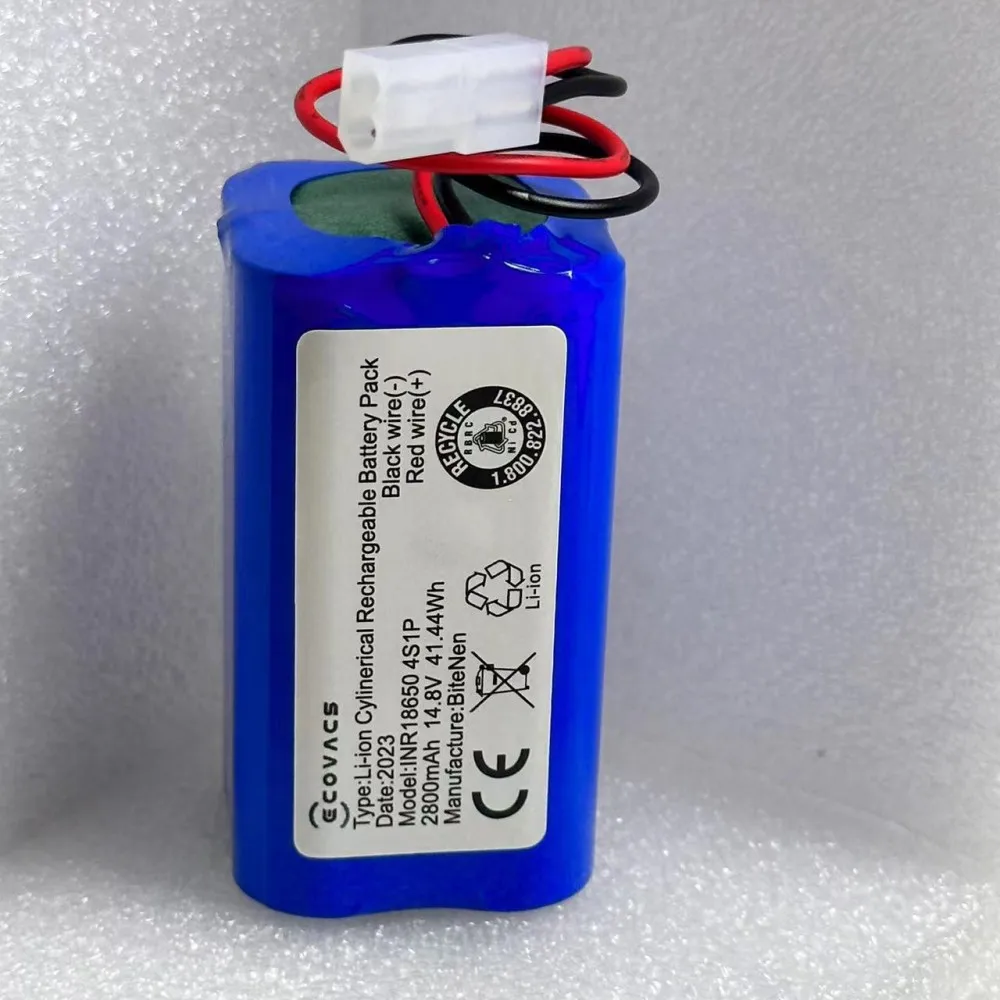 Battery H18650CH-4S1P, suitable for Mi Robot Vacuum MOP Essential MJSTG1, Mijia G1, Tefal Explorer Series 20, 60 (14.8V2800mAh)