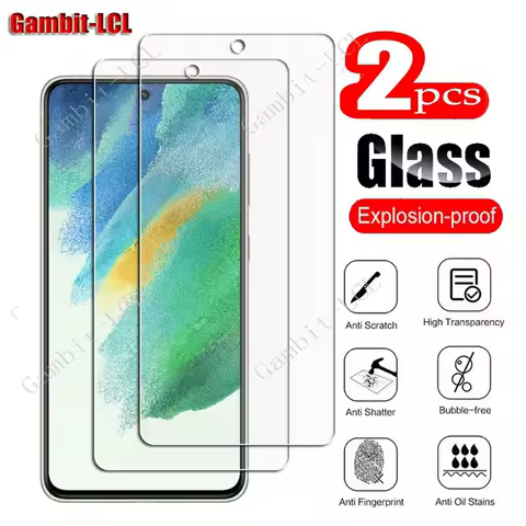 2Pcs Original Protection Tempered Glass For Samsung Galaxy S10 Lite S10E S20 S21 FE S22 Plus Note10 Screen Protector Cover Film
